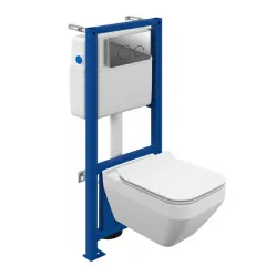 Купить Комплект CREA SQUARE CO DPL EO slim инсталляция LINK PRO кнопка TWINS пластик хром глянцевый (64443) по цене 30999 руб., в Санкт-Петебруге в интернет магазине 100-Систем, а также дургие товары CERSANIT из раздела Готовые решения и Инсталляции