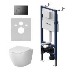 Купить IS90138.801900 Инсталляция PrimeFit с клав L черный мат с подвес унит Like Aquaspin с сид м/лиф (is90138.801900) по цене 40690 руб., в Санкт-Петебруге в интернет магазине 100-Систем, а также дургие товары AM.PM из раздела Готовые решения и Инсталляции