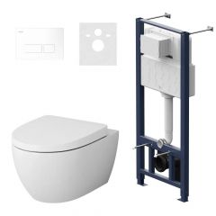 Купить IS47001.111738 Комплект инсталляция с клав Pro S белый с подвесным унитазом Awe с сид м/лифт (is47001.111738) по цене 75990 руб., в Санкт-Петебруге в интернет магазине 100-Систем, а также дургие товары AM.PM из раздела Готовые решения и Инсталляции