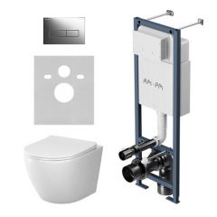 Купить IS110151.741701 Инсталляция EasyFit с клав M глянц хром с подвес унит Like Aquaspin с сид м/лифт (is110351.801900) по цене 61490 руб., в Санкт-Петебруге в интернет магазине 100-Систем, а также дургие товары AM.PM из раздела Готовые решения и Инсталляции