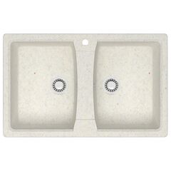 Купить AZARIO кухонная мойка Elmas (780х500х190) Хлопок  (cs00079898) по цене 7956 руб., в Санкт-Петебруге в интернет магазине 100-Систем, а также дургие товары Azario из раздела Двойные мойки и Кухонные мойки