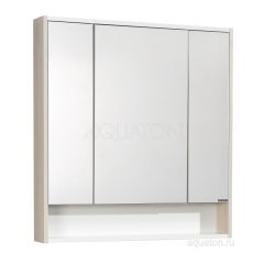 Купить Зеркальный шкаф AQUATON Рико 80 белый, ясень фабрик 1A215302RIB90 (1a215302rib90) по цене 11297 руб., в Санкт-Петебруге в интернет магазине 100-Систем, а также дургие товары AQUATON из раздела Зеркальные шкафы для ванной и Мебель для ванной комнаты