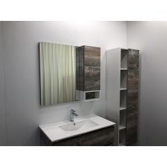 Купить Comforty. Зеркало-шкаф "Турин-90" дуб бежевый (00004136265cf) по цене 11770 руб., в Санкт-Петебруге в интернет магазине 100-Систем, а также дургие товары COMFORTY из раздела Зеркальные шкафы для ванной и Мебель для ванной комнаты