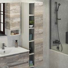 Купить COMFORTY. Шкаф-колонна "Турин-45" дуб бежевый (00004136455) по цене 20570 руб., в Санкт-Петебруге в интернет магазине 100-Систем, а также дургие товары COMFORTY из раздела Пеналы и Пеналы, комоды, шкафы