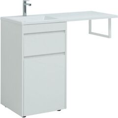 Купить Тумба под раковину Aquanet Токио 58 белый (напольная, 1 ящик) (00239290) по цене 33197 руб., в Санкт-Петебруге в интернет магазине 100-Систем, а также дургие товары AQUANET из раздела Тумбы под раковину и Мебель для ванной комнаты