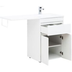 Купить Тумба под раковину Aquanet Токио 58 белый (напольная, 1 ящик, 2 дверцы) (00237745) по цене 30830 руб., в Санкт-Петебруге в интернет магазине 100-Систем, а также дургие товары AQUANET из раздела Тумбы под раковину и Мебель для ванной комнаты