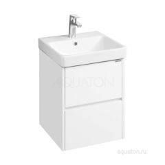 Купить Тумба под раковину AQUATON Сканди 45 белый матовый, белый глянец 1A251601SD010 (1a251601sd010) по цене 9218 руб., в Санкт-Петебруге в интернет магазине 100-Систем, а также дургие товары AQUATON из раздела Тумбы под раковину и Мебель для ванной комнаты