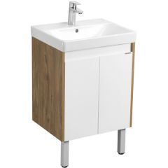 Купить Тумба под раковину дуб/белый 55см AQUATON Сканди 1A278801SDZ90 (1a278801sdz90) по цене 7718 руб., в Санкт-Петебруге в интернет магазине 100-Систем, а также дургие товары AQUATON из раздела Тумбы под раковину и Мебель для ванной комнаты