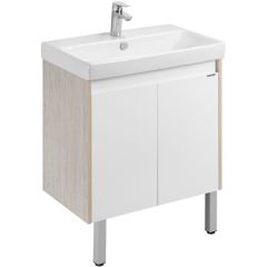 Купить Тумба под раковину дуб/белый 70см AQUATON Сканди 1A278901SDB20 (1a278901sdb20) по цене 8393 руб., в Санкт-Петебруге в интернет магазине 100-Систем, а также дургие товары AQUATON из раздела Тумбы под раковину и Мебель для ванной комнаты