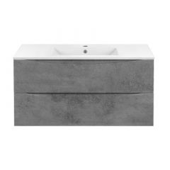 Купить База под керамическую раковину Mia 1000 подвесная, 2 выкатных ящика soft close, Beton, , шт (vmc-2mc100bt) по цене 23247 руб., в Санкт-Петебруге в интернет магазине 100-Систем, а также дургие товары Vincea из раздела Тумбы под раковину и Мебель для ванной комнаты