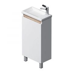 Купить M85AFSX0451WG X-Joy, База под раковину, напольная, 45 см, 1 дверца, белый глянец (m85afsx0451wg) по цене 8390 руб., в Санкт-Петебруге в интернет магазине 100-Систем, а также дургие товары AM.PM из раздела Тумбы под раковину и Мебель для ванной комнаты