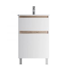 Купить M85AFSX0552WG X-Joy, База под раковину, напольная, 55 см, 2 ящика, белый глянец (m85afsx0552wg) по цене 13590 руб., в Санкт-Петебруге в интернет магазине 100-Систем, а также дургие товары AM.PM из раздела Тумбы под раковину и Мебель для ванной комнаты