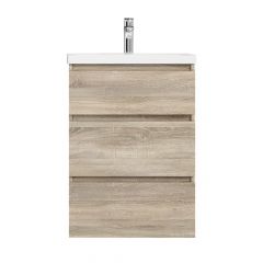 Купить M91FSX0602OF GEM S, База под раковину, напольная, 60 см, 3 ящика, светлый дуб  (m91fsx0602of) по цене 20290 руб., в Санкт-Петебруге в интернет магазине 100-Систем, а также дургие товары AM.PM из раздела Тумбы под раковину и Мебель для ванной комнаты
