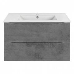 Купить База под керамическую раковину Mia 750 подвесная, 2 выкатных ящика soft close, Beton, , шт (vmc-2mc750bt) по цене 17357 руб., в Санкт-Петебруге в интернет магазине 100-Систем, а также дургие товары Vincea из раздела Тумбы под раковину и Мебель для ванной комнаты