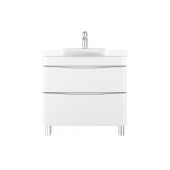 Купить Тумба под раковину AM.PM Like 80 M80FSX0802WG Белая (m80fsx0802wg) по цене 25390 руб., в Санкт-Петебруге в интернет магазине 100-Систем, а также дургие товары AM.PM из раздела Тумбы под раковину и Мебель для ванной комнаты