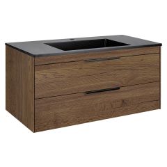 Купить База под раковину Chiara 2D 1000 подвесная, 2 выкатных ящика soft-close, T.Oak, , шт (vmc-2c2100to) по цене 23560 руб., в Санкт-Петебруге в интернет магазине 100-Систем, а также дургие товары Vincea из раздела Тумбы под раковину и Мебель для ванной комнаты