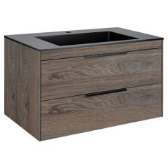 Купить База под раковину Chiara 2D 800 подвесная, 2 выкатных ящика soft-close, R.Oak, , шт (vmc-2c2800ro) по цене 20729 руб., в Санкт-Петебруге в интернет магазине 100-Систем, а также дургие товары Vincea из раздела Тумбы под раковину и Мебель для ванной комнаты