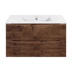 Купить База под керамическую раковину Mia 900 подвесная, 2 выкатных ящика soft close, R.Wood, , шт (vmc-2mc900rw) по цене 20387 руб., в Санкт-Петебруге в интернет магазине 100-Систем, а также дургие товары Vincea из раздела Тумбы под раковину и Мебель для ванной комнаты