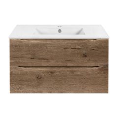 Купить База под керамическую раковину Mia 900 подвесная, 2 выкатных ящика soft close, V.Oak, , шт (vmc-2mc900vo) по цене 20387 руб., в Санкт-Петебруге в интернет магазине 100-Систем, а также дургие товары Vincea из раздела Тумбы под раковину и Мебель для ванной комнаты