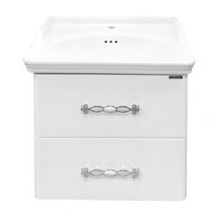 Купить COMFORTY. Тумба-умывальник "Неаполь-65" белый глянец с раковиной 50165 (00004148729) по цене 33550 руб., в Санкт-Петебруге в интернет магазине 100-Систем, а также дургие товары COMFORTY из раздела Тумбы с умывальником и Мебель для ванной комнаты