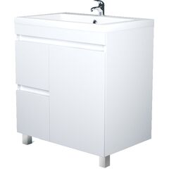 Купить 1Marka Тумба Cube 75Н 2в.я 1д Белый глянец (у79532) по цене 26158 руб., в Санкт-Петебруге в интернет магазине 100-Систем, а также дургие товары 1MARKA из раздела Тумбы под раковину и Мебель для ванной комнаты