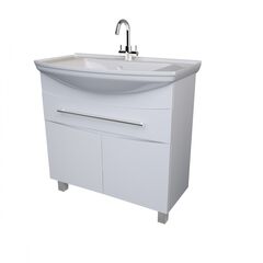 Купить 1Marka Тумба Lina New 85Н 1в.я 2д Белый глянец (у94493) по цене 17416 руб., в Санкт-Петебруге в интернет магазине 100-Систем, а также дургие товары 1MARKA из раздела Тумбы под раковину и Мебель для ванной комнаты