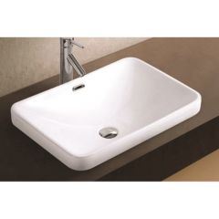 Купить CeramaLux 78441 Раковина накладная 58 см (78441) по цене 10400 руб., в Санкт-Петебруге в интернет магазине 100-Систем, а также дургие товары CeramaLux из раздела Встраиваемые раковины и Раковины и пьедесталы