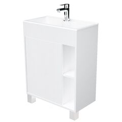 Купить 1Marka Тумба с раковиной Lido 60Н 1д. Белый глянец (у83298) по цене 18923 руб., в Санкт-Петебруге в интернет магазине 100-Систем, а также дургие товары 1MARKA из раздела Тумбы с умывальником и Мебель для ванной комнаты