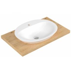 Купить РАКОВИНА ДЛЯ УСТАНОВКИ В СТОЛЕШНИЦУ ОВАЛЬНАЯ 46x60 СМ (hr34txs110h) по цене 8682 руб., в Санкт-Петебруге в интернет магазине 100-Систем, а также дургие товары Serel из раздела Встраиваемые раковины и Раковины и пьедесталы