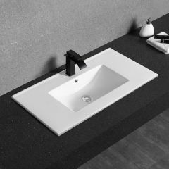 Купить CeramaLux N YJ-803-50 Раковина врезная 910*400*700 (yj-803-90) по цене 15800 руб., в Санкт-Петебруге в интернет магазине 100-Систем, а также дургие товары CeramaLux из раздела Встраиваемые раковины и Раковины и пьедесталы