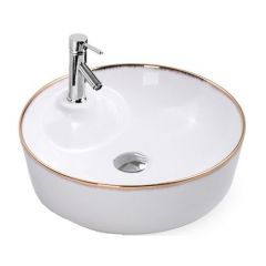 Купить CeramaLux NC D1306H011 Раковина накладная  45 см (d1306h011) по цене 6400 руб., в Санкт-Петебруге в интернет магазине 100-Систем, а также дургие товары CeramaLux из раздела Накладные раковины и Раковины и пьедесталы