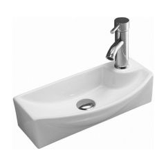 Купить CeramaLux N 7946L Раковина накладная  46 см (7946l) по цене 7800 руб., в Санкт-Петебруге в интернет магазине 100-Систем, а также дургие товары CeramaLux из раздела Подвесные раковины и Раковины и пьедесталы