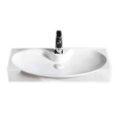 Купить CeramaLux N STR 4282B Раковина накладная  80 см (str4282b) по цене 13900 руб., в Санкт-Петебруге в интернет магазине 100-Систем, а также дургие товары CeramaLux из раздела Подвесные раковины и Раковины и пьедесталы