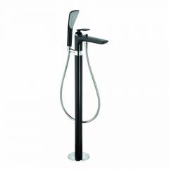 Купить KLUDI BALANCE Смеситель для ванны и душа DN 15, отдельно стоящий, чёрный матовый/хром, арт. 525908775 (525908775) по цене 275910 руб., в Санкт-Петебруге в интернет магазине 100-Систем, а также дургие товары Kludi из раздела Напольные смесители для ванны, раковины и Смесители для ванны и душа