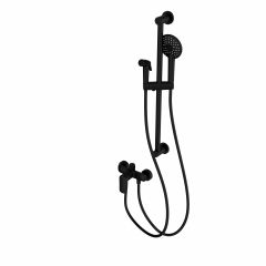 Купить Смеситель для душа с гарнитуром WONZON & WOGHAND, Черный матовый (WW-A4888-MB) (ww-a4888-mb) по цене 14291 руб., в Санкт-Петебруге в интернет магазине 100-Систем, а также дургие товары WONZON & WOGHAND из раздела Смесители для душа без излива и Смесители для ванны и душа