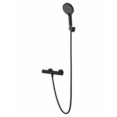 Купить Смеситель для душа с термостатом WONZON & WOGHAND INN 3, Черный матовый (WW-B2065-A-MB) (ww-b2065-a-mb) по цене 13791 руб., в Санкт-Петебруге в интернет магазине 100-Систем, а также дургие товары WONZON & WOGHAND из раздела Смесители для душа без излива и Смесители для ванны и душа