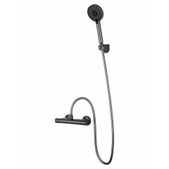 Купить Смеситель для душа с термостатом WONZON & WOGHAND INN 5, Темный графит (WW-B1005-A-BGG) (ww-b1005-a-bgg) по цене 13903 руб., в Санкт-Петебруге в интернет магазине 100-Систем, а также дургие товары WONZON & WOGHAND из раздела Смесители для душа без излива и Смесители для ванны и душа