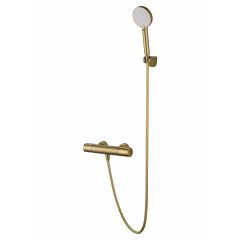 Купить Смеситель для душа с термостатом WONZON & WOGHAND INN 2, Брашированное золото (WW-A2006-A-BG) (ww-a2006-a-bg) по цене 15682 руб., в Санкт-Петебруге в интернет магазине 100-Систем, а также дургие товары WONZON & WOGHAND из раздела Смесители для душа без излива и Смесители для ванны и душа