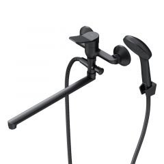 Купить F85A90122 X-Joy, смеситель д/ванны/душа, излив 325 мм, душевой набор, черн, шт. (f85a90122) по цене 11390 руб., в Санкт-Петебруге в интернет магазине 100-Систем, а также дургие товары AM.PM из раздела Смесители с длинным изливом и Смесители для ванны и душа