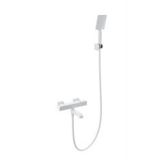 Купить Смеситель для ванны с душем и термостатом WONZON & WOGHAND STAY 3, Белый матовый (WW-B2026-A1-MW) (ww-b2026-a1-mw) по цене 17349 руб., в Санкт-Петебруге в интернет магазине 100-Систем, а также дургие товары WONZON & WOGHAND из раздела Смесители с длинным изливом и Смесители для ванны и душа