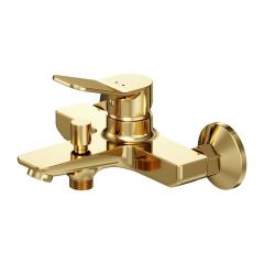 Купить F85A10099 X-Joy, смеситель д/ванны/душа, золото (f85a10099) по цене 10690 руб., в Санкт-Петебруге в интернет магазине 100-Систем, а также дургие товары AM.PM из раздела Смесители с коротким изливом и Смесители для ванны и душа