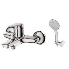 Купить F85E15000 Joy, смеситель для ванны/душа, душевой набор, хром, шт. (f85e15000) по цене 20090 руб., в Санкт-Петебруге в интернет магазине 100-Систем, а также дургие товары AM.PM из раздела Смесители с коротким изливом и Смесители для ванны и душа