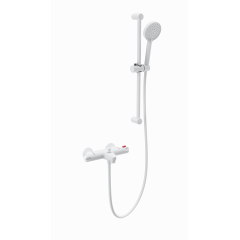 Купить Смеситель для ванны с душем и термостатом WONZON & WOGHAND, Белый матовый (WW-C2001-A-MW) (ww-c2001-a-mw) по цене 22133 руб., в Санкт-Петебруге в интернет магазине 100-Систем, а также дургие товары WONZON & WOGHAND из раздела Смесители с коротким изливом и Смесители для ванны и душа