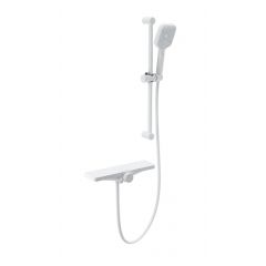 Купить Смеситель для ванны с душем и термостатом WONZON & WOGHAND Onix, Белый матовый (WW-B2551-A-MW) (ww-b2551-a-mw) по цене 19630 руб., в Санкт-Петебруге в интернет магазине 100-Систем, а также дургие товары WONZON & WOGHAND из раздела Смесители с коротким изливом и Смесители для ванны и душа