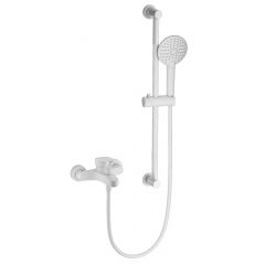 Купить Смеситель для ванны с душевым гарнитуром WONZON & WOGHAND, Белый матовый (WW-C2501-MW) (ww-c2501-mw) по цене 14791 руб., в Санкт-Петебруге в интернет магазине 100-Систем, а также дургие товары WONZON & WOGHAND из раздела Смесители с коротким изливом и Смесители для ванны и душа