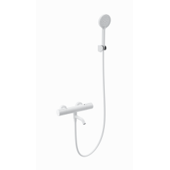 Купить Смеситель для ванны с душем и термостатом WONZON & WOGHAND INN 2, Белый матовый (WW-A2006-A1-MW) (ww-a2006-a1-mw) по цене 15738 руб., в Санкт-Петебруге в интернет магазине 100-Систем, а также дургие товары WONZON & WOGHAND из раздела Смесители с коротким изливом и Смесители для ванны и душа
