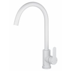 Купить Смеситель для кухни WONZON & WOGHAND, Белый матовый (WW-AE4554-MW) (ww-ae4554-mw) по цене 8620 руб., в Санкт-Петебруге в интернет магазине 100-Систем, а также дургие товары WONZON & WOGHAND из раздела Рычажные смесители и Смесители для кухни