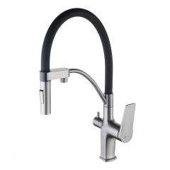 Купить Смеситель Lemark Bronx LM3761GM для кухни с подключением к фильтру с питьевой водой (lm3761gm) по цене 19990 руб., в Санкт-Петебруге в интернет магазине 100-Систем, а также дургие товары LEMARK из раздела Смесители с подключением фильтра и Смесители для кухни