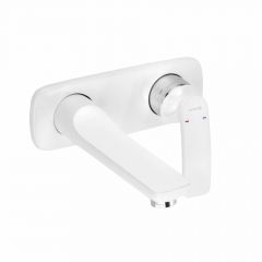 Купить KLUDI BALANCE Однорычажный смеситель для раковины, внешняя монтажная часть, излив 185 мм, белый, арт. 522469175 (522469175) по цене 35080 руб., в Санкт-Петебруге в интернет магазине 100-Систем, а также дургие товары Kludi из раздела Встраиваемые настенные смесители для раковины и Смесители для раковины