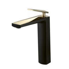 Купить BOHEME высокий смеситель для умывальника ЧЕРНЫЙ+ЗОЛОТО 382-B (382-b) по цене 31376 руб., в Санкт-Петебруге в интернет магазине 100-Систем, а также дургие товары BOHEME из раздела Рычажные смесители и Смесители для раковины